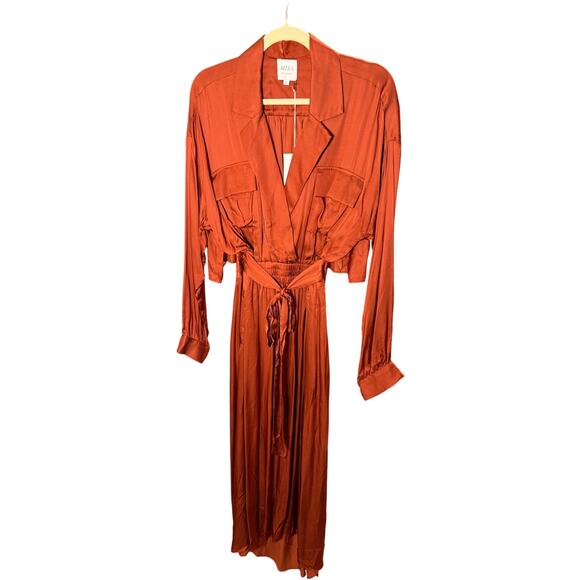 Misa Los Angelas Blaire Dress Burnt Orange Size: L - Picture 3 of 4